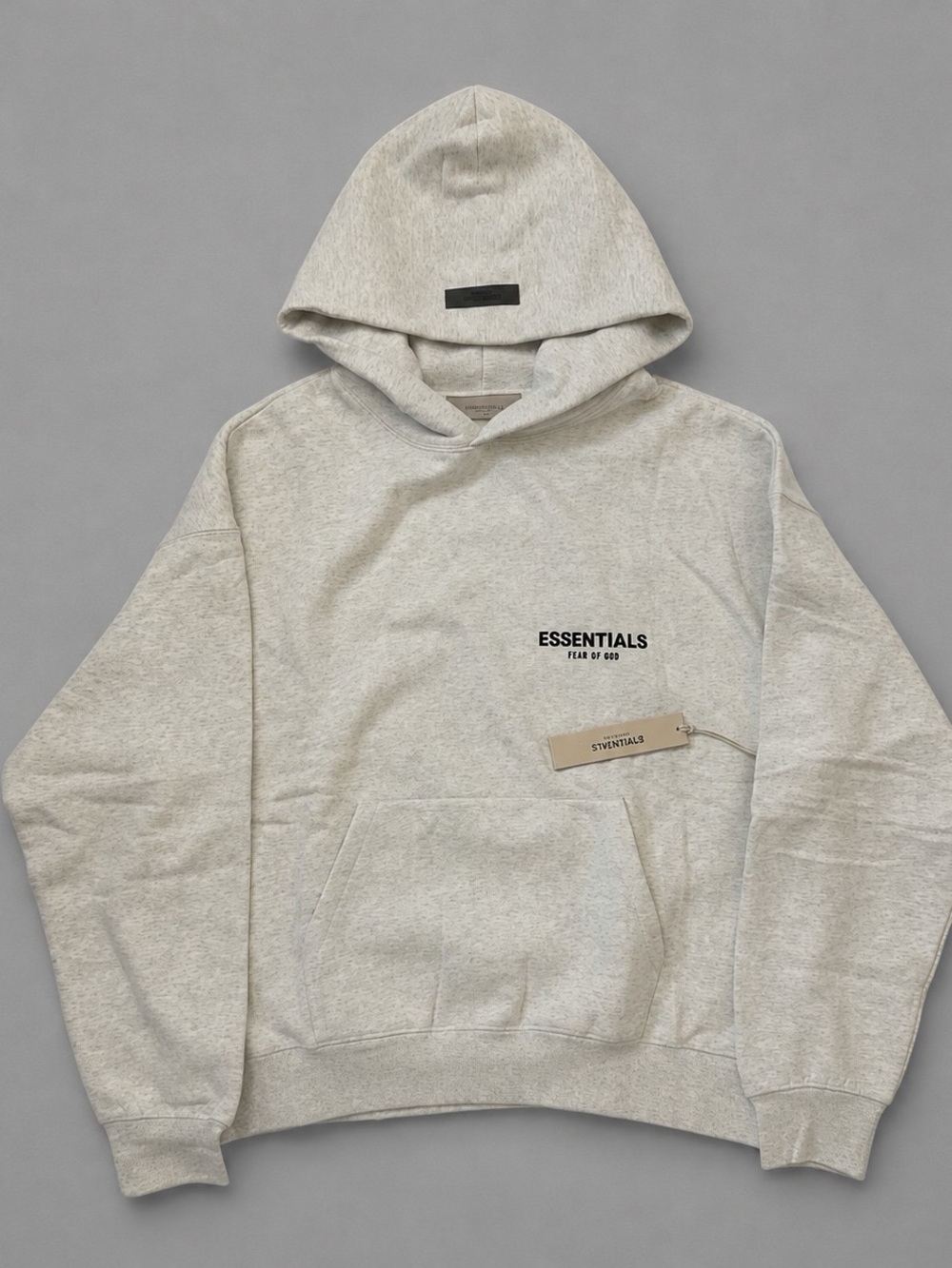 Essentials Light Gray Pullover Hoodie